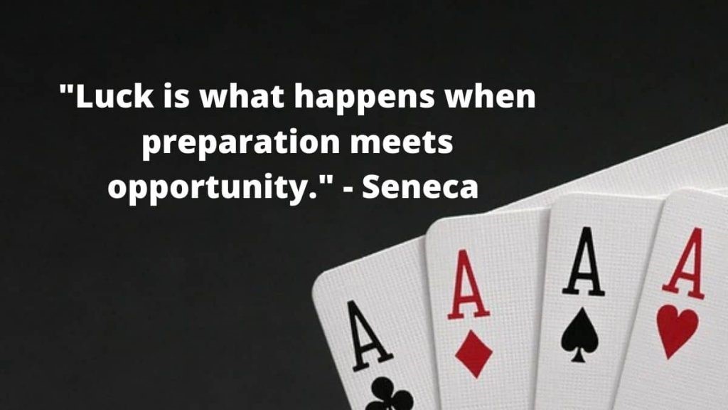 What are the gambling phrases that make you feel lucky?
