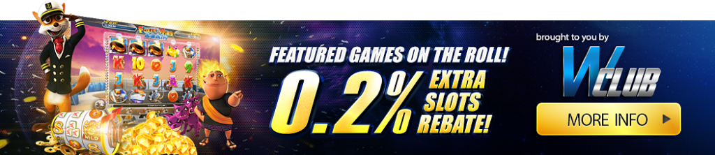 0.2% Extra Slots Rebate Bonus