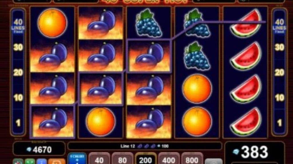 What are the bonus features of the 40 Super Hot Slot Online free?