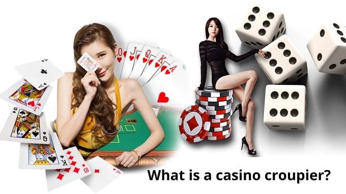 What is a casino croupier?