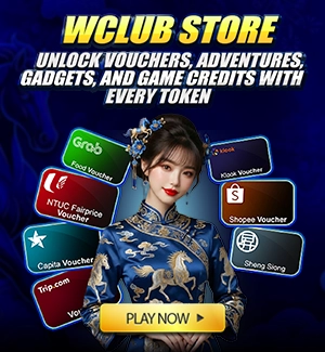 Wclub Store: Unlock Vouchers and Game Credit with Every Token!