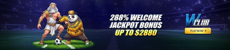 288% Welcome Jackpot Bonus Up To $2,880 At WClub!