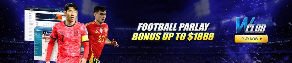 Football Parlay Bonus Up To $1888 at WClub!