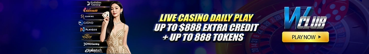 Live Casino Daily Play Up To $888!