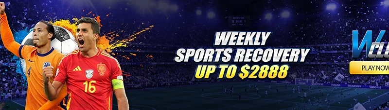 Weekly Sports Recovery Bonus Up To $2888 at WClub!