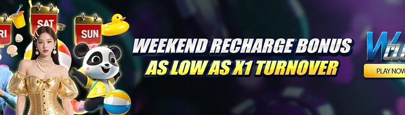 Weekend Recharge, As Low As X1 Turnover At WClub!