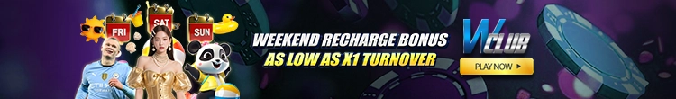 Weekend Recharge, As Low As X1 Turnover At WClub!