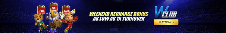 Weekend Recharge, As Low As X1 Turnover at WClub!