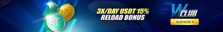 3X/Day USDT 15% Reload Bonus!
