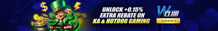 Unlock +0.15% Extra Rebate on KA & Hotdog Gaming only here at WClub!