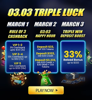 03.03 Triple Luck At WClub!