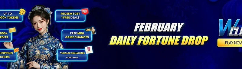 February Daily Fortune Drop At WClub!