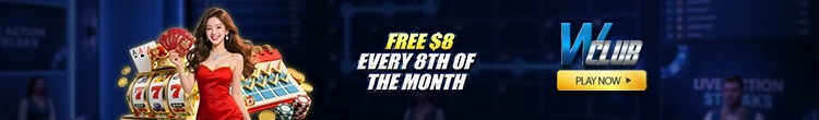 Free $8 Every 8th of the Month At WClub!