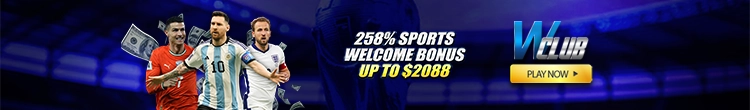 258% Sports Welcome Bonus Up To $2,088 At WClub!