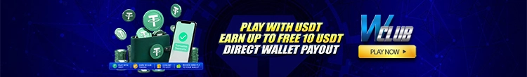 Play with USDT, Earn Up to Free 10 USDT (Direct Wallet Payout) At WClub!