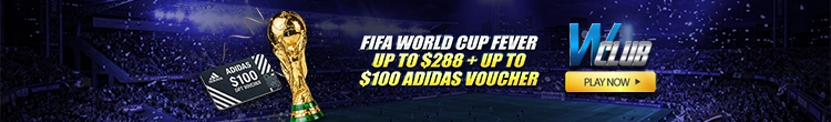 FIFA World Cup Fever Up to $288 + $100 Adidas Voucher at WClub!