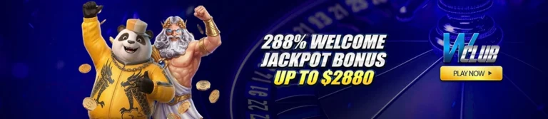 288% Welcome Jackpot Bonus Up To $2,880 At WClub!