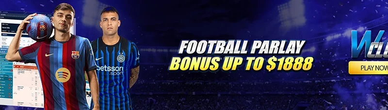 Football Parlay Bonus Up To $1888 on WClub!