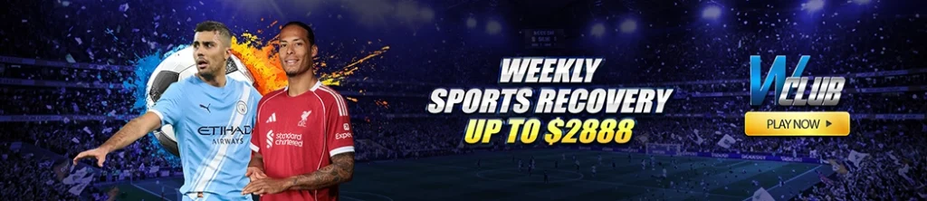 Weekly Sports Recovery Bonus Up To $2888 on WClub!