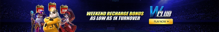 Weekend Recharge, As Low As X1 Turnover at WClub!