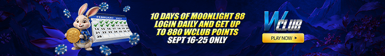 10 Days of Moonlight 88: Login and Get Up to 880 Wclub Points!