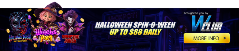 Halloween Spin-o-ween Up to $88 Daily on WClub!